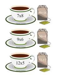 „Matematyczna herbatka”- zabawa matematyczna