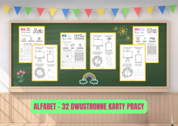 Alfabet - karty pracy z zadaniami
