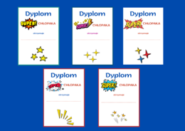 DZIEŃ CHŁOPAKA – dyplomy – 10 wersji