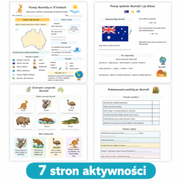 Karta pracy „Poznaj Australię w 12 krokach”
