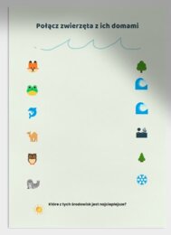 Karty pracy. Zwierzęta i ich siedliska. Kolorowanki z ekologicznymi przesłaniami. "Znajdź różnice" - elementy przyrody.