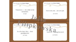 Future Simple/ Zdania twierdzące/ Karty do mówienia/ Mówienie/ Speaking/ Konwersacje/ Klasy 4-8/ Klasy 4-6/ Klasy 6-8/ SP/ Warm-up/ Rozgrzewka/ Speaking cards/ Gramatyka/ Grammar/ Speaking cards grammar/ Grammar cards/ E8