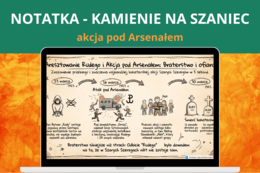 Akcja pod Arsenałem – darmowa notatka | Kamienie na szaniec, język polski, powtórka, egzamin ósmoklasisty, klasa 7–8