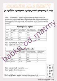 Andrzejkowa matematyka dla kl. 7 - 8