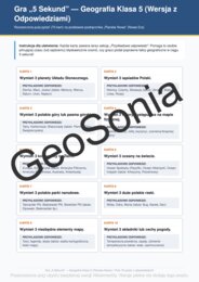 Geograficzne 5 sekund klasa 5