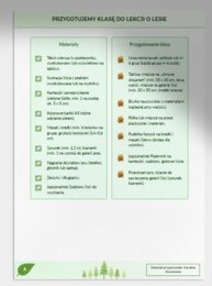 Scenariusz lekcji języka polskiego. "O lasach" ks. Jan Twardowski