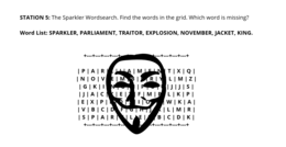 Guy Fawkes Day Escape Room