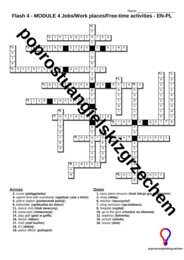 Flash 4 – Module 4 – krzyżówki