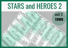 Stars and Heroes 2 unit 3 TOWN – zakładki do książki