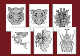 🦁 🐯 66 mandali do druku – idealne na DZIEŃ ZWIERZĄT 🦊 - kolorowanka – mandala – jesień – biblioteka – świetlica - gazetka