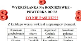 Wykreślanka - powtórka do E8
