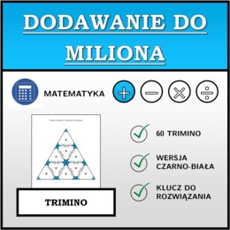 Trimino - Dodawanie do miliona | matematyka