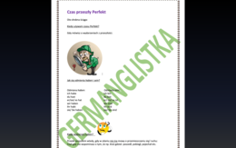 Czas przeszły Perfekt - bardzo proste objaśnienie z ćwiczeniami i kluczem- J. niemiecki