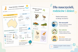 Karta pracy „Poznaj Australię w 12 krokach”