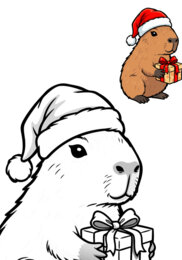 KOLOROWANKI ŚWIĄTECZNE według wzoru.