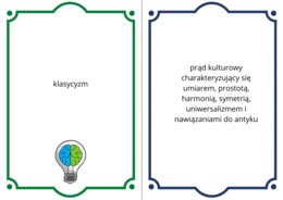 Pakiet fiszek do nauki, renesans, barok, oświecenie, pdf 40 fiszek!