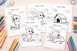 Pokoloruj Reksia. [Kolorowanki]