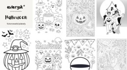 Halloween - kolorowanki/plakaty