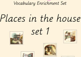Zestaw kart obrazkowych: PLACES IN THE HOUSE SET 1