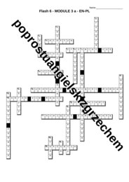 Flash 6 – Module 3 – krzyżówki