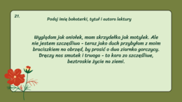 BOHATERKI LEKTUR 7-8 - KIM JESTEM? prezentacja - 26 slajdów - Dzień Kobiet - egzamin - powtórka + odpowiedzi