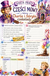 Charlie i fabryka czekolady zestaw materiałów kolorowe