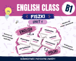 English Class B1 Unit 1 Fiszki