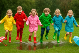 E-book „Deszczowe Inspiracje – Zabawy i Nauka pod Chmurką”