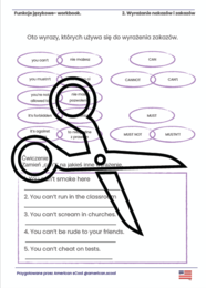 ANGIELSKI- nakazy i zakazy