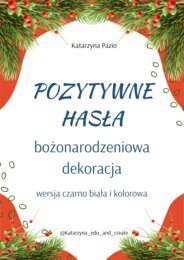 Pozytywne hasła - Boże Narodzenie - dekoracja