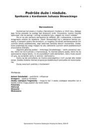 Podróże duże i nieduże. Spotkanie z Kordianem Juliusza Słowackiego (wersja dla uczniów szkoły podstawowej)