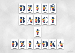 Dzień Babci i Dziadka - girlanda (PDF)