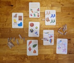 Klamerkowe pomoce - Co nie pasuje? Karty obrazkowe