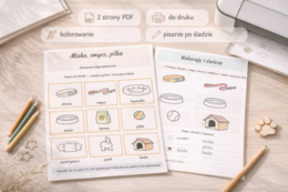 Miska, smycz, piłka – słowniczek małego opiekuna psa