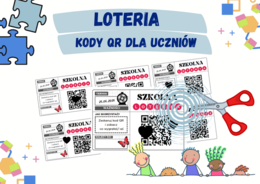Loteria, losy dla uczniów - kody QR