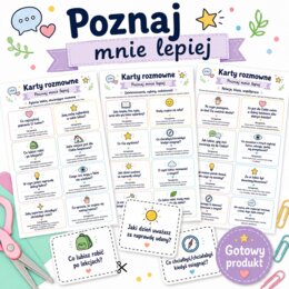 Karty rozmowne. Poznaj mnie lepiej