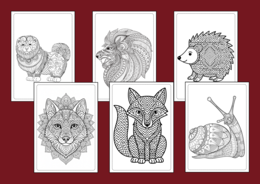 🦁 🐯 66 mandali do druku – idealne na DZIEŃ ZWIERZĄT 🦊 - kolorowanka – mandala – jesień – biblioteka – świetlica - gazetka