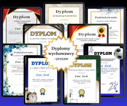 Dyplomy Wychowawcy - zestaw