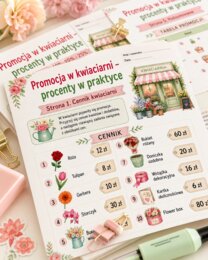 Promocja w kwiaciarni - procenty w praktyce