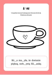 Ortograficzny Dzień kobiet Ortograficzne karty pracy z treningiem grafomotorycznym dla młodszych dzieci.