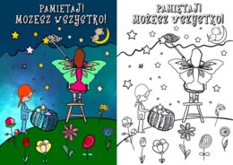 Plakat/kolorowanka dla uczniów - motywująca - Możesz wszystko