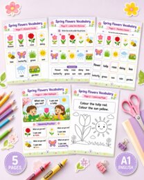 Spring Flowers Vocabulary