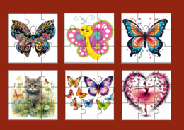 DZIEŃ MOTYLA – PUZZLE – 17 obrazków