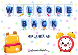 Girlanda "Welcome back" oraz "Welcome to school"