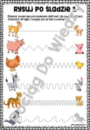 Dzień Matki - Grafomotoryka