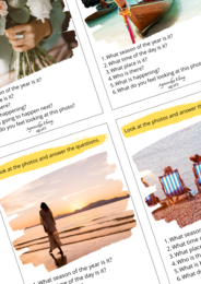 Picture Description Speaking Cards