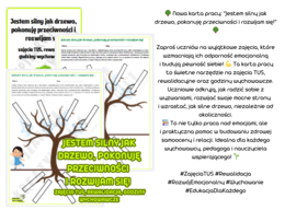 Jestem silny jak drzewo, pokonuję przeciwności i rozwijam się! zajęcia TUS, rewalidacja, godziny wychowawcze