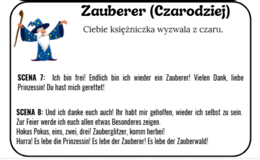 ZAUBERWALD - Zestaw gier i zabaw wraz z Scenariuszem sztuki i tekstem bajki - Projekt