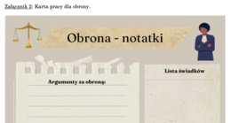 Proces literacki - scenariusz ćwiczenia + materiały