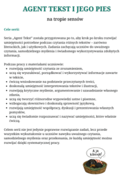 Agent Tekst i jego pies. Trening rozumienia tekstu. seria dla klas 4-8. Zeszyt pierwszy: Tomek Sawyer i misja płot. Klasa 4/5
